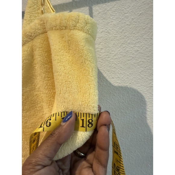 Hello Kitty Plush Bath Wrap Women's Sleep Wear Yellow Size Large - Picture 8 of 8